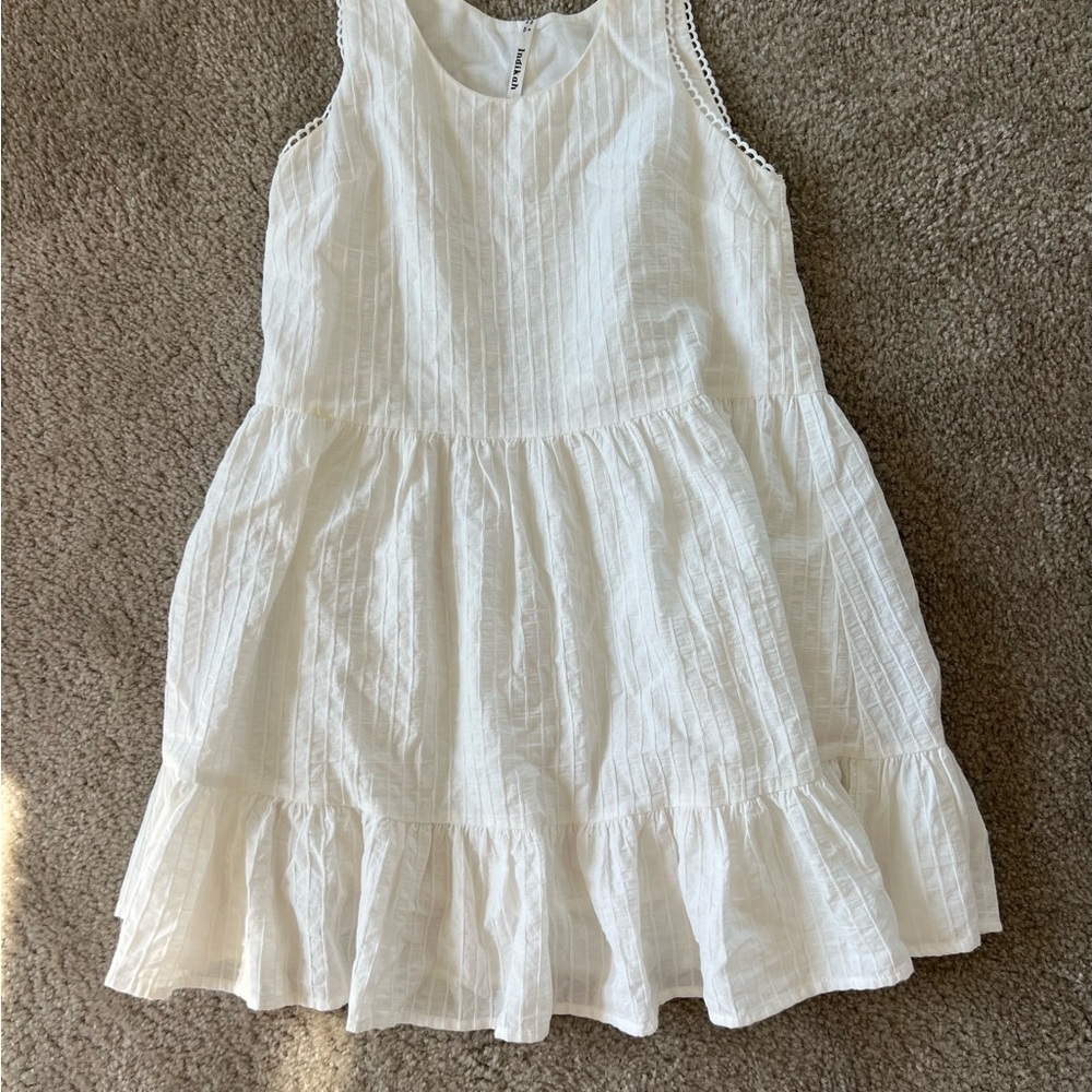 White mini dress